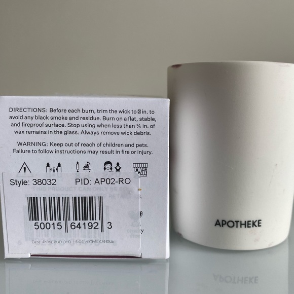 APOTHEKE Luxury Scented Votive Candle, Rosebud Oud - Picture 5 of 5